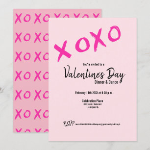 Tarjetas del día de San Valentín rosadas simples