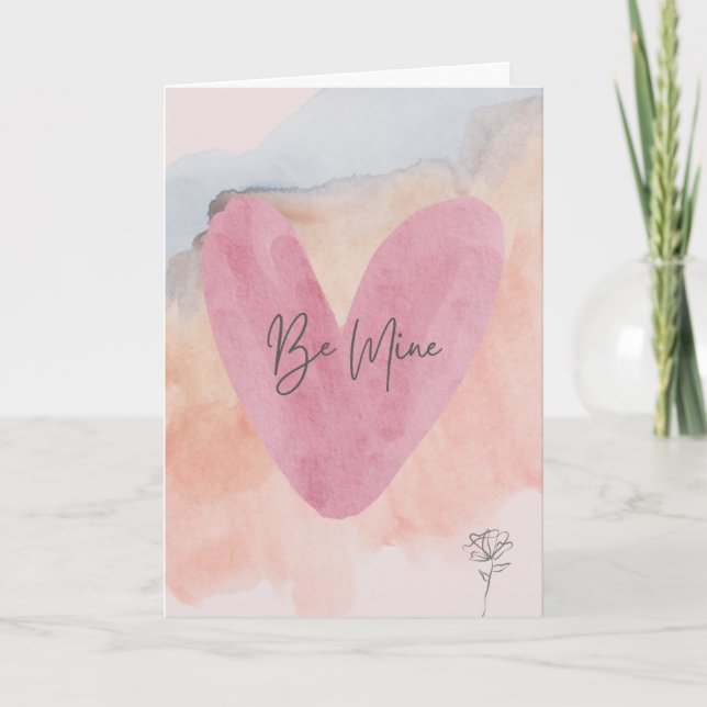Tarjetas del día de San Valentín sé mía (Anverso)