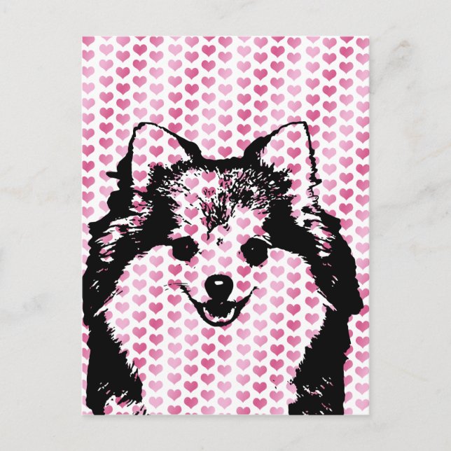 Tarjetas del día de San Valentín - silueta de (Anverso)