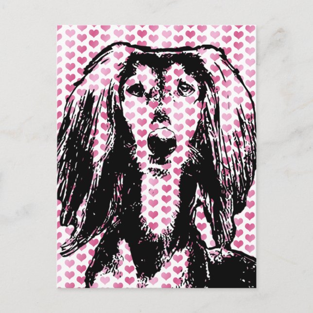 Tarjetas del día de San Valentín - silueta de (Anverso)