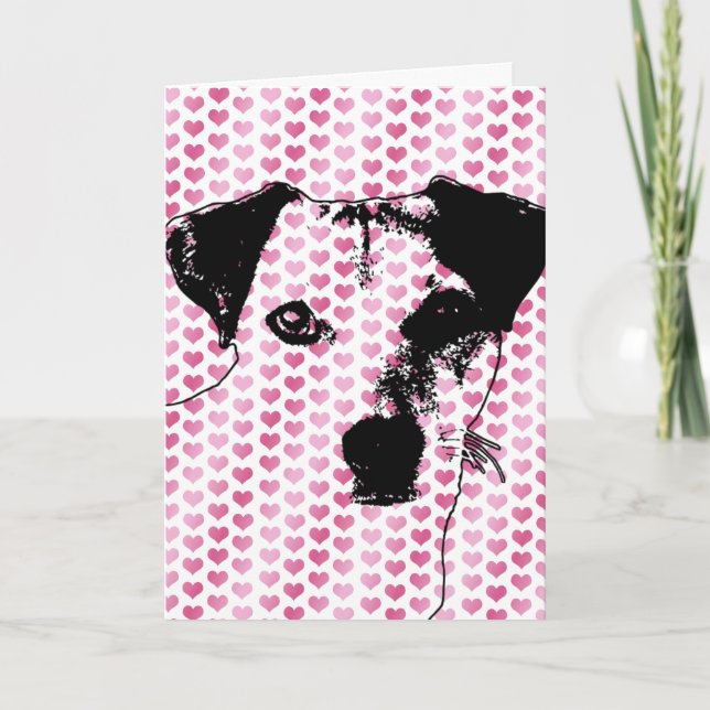 Tarjetas del día de San Valentín - silueta de Jack (Anverso)