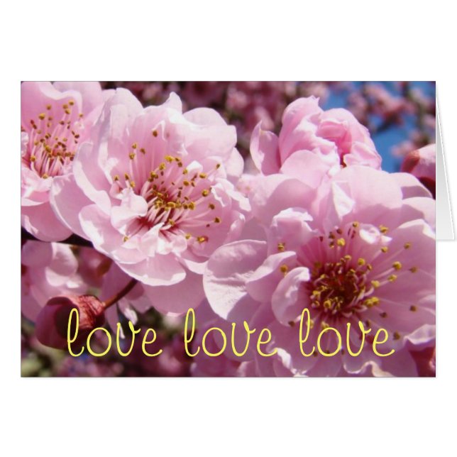 Tarjetas del Día de San Valentín Te te te amo amo  (Anverso (Horizontal))