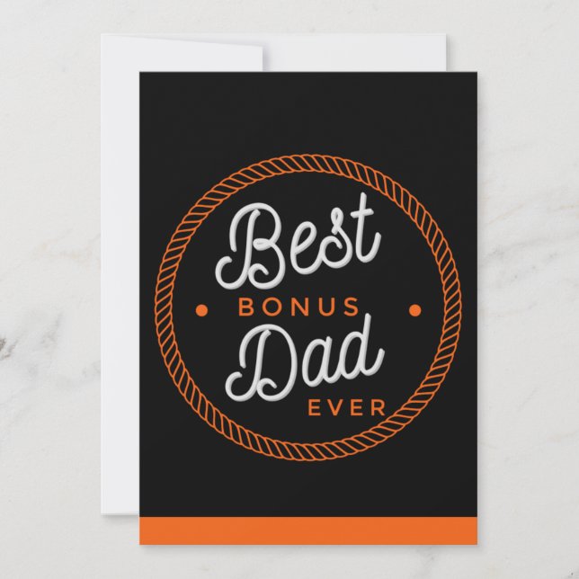 Tarjetas del día del padrastro Tipografía para Pad (Anverso)
