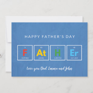 Tarjetas del día del padre Cool Colorido