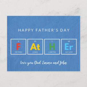 Tarjetas del día del padre Cool Colorido