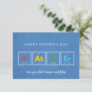 Tarjetas del día del padre Cool Divertidas Moderna