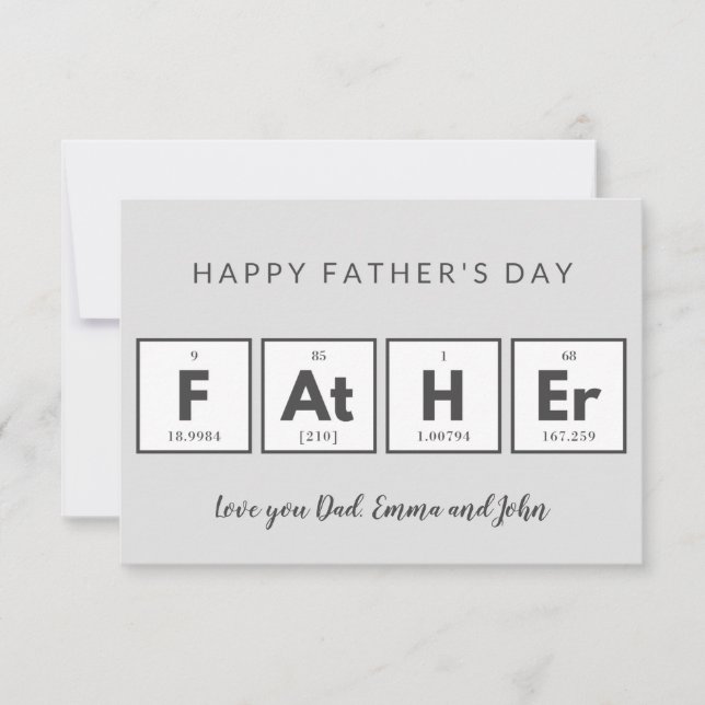 Tarjetas del día del padre Cool Divertido (Anverso)