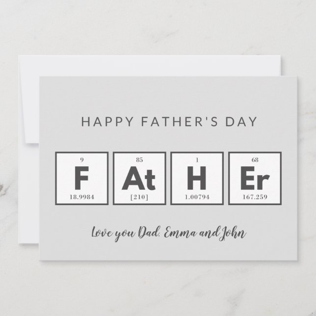 Tarjetas del día del padre Cool Divertido (Anverso)