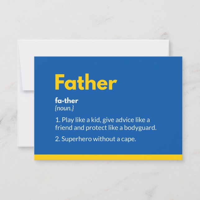 Tarjetas del día del padre de superhéroes Modernas (Anverso)