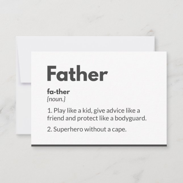 Tarjetas del día del padre de superhéroes modernas (Anverso)