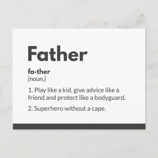 Tarjetas del día del padre de superhéroes Superpap (Anverso)
