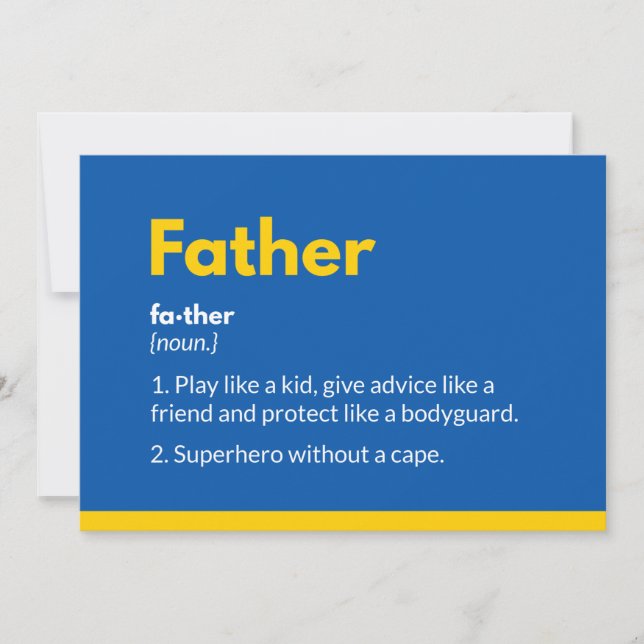 Tarjetas del día del padre de superhéroes Superpap (Anverso)