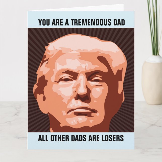 TARJETAS DEL DÍA DEL PADRE DONALD TRUMP (Anverso)