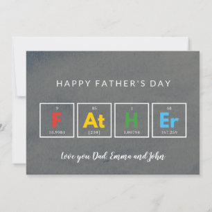 Tarjetas del día del padre Geniales Coloridas