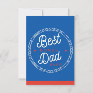 Tarjetas del día del padre para padrastro Azules