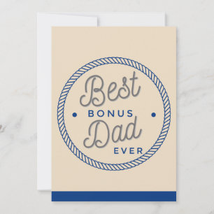 Tarjetas del día del padre Stepdad Typography