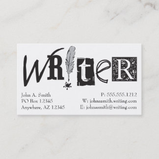 Tarjetas del escritor