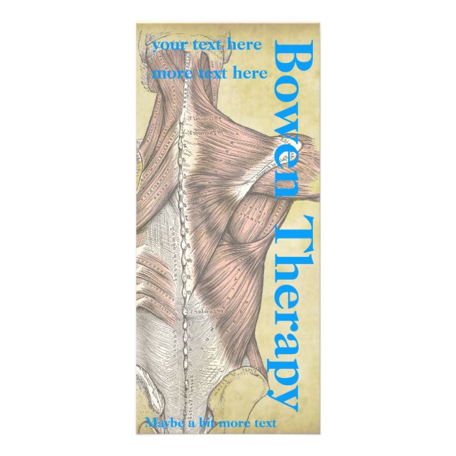 Tarjetas del estante del terapeuta del masaje (Frente)