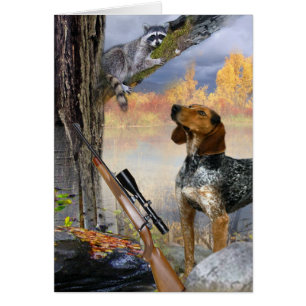 Tarjetas del mapache de los árboles del perro del
