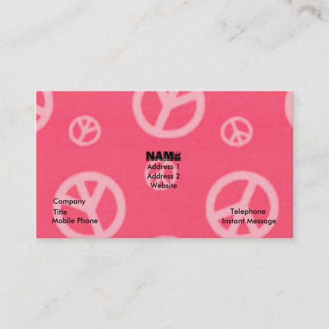 TARJETAS DEL NEGOCIO Y DE VISITA DE LOS SIGNOS DE (Anverso)