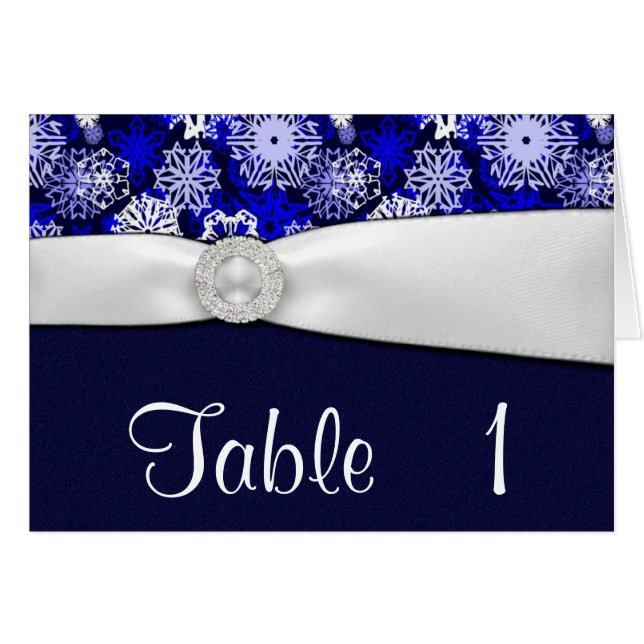 Tarjetas del número de la tabla de la boda del (Anverso (Horizontal))