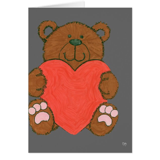 Tarjetas del oso del amor (Frente)