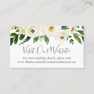 Tarjetas del parte movible del Web site de la boda