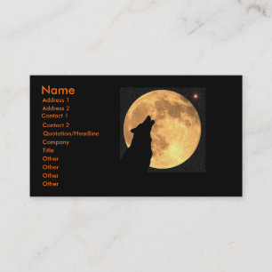 Tarjetas del perfil con los hombres lobos