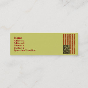 Tarjetas del perfil de la bandera americana