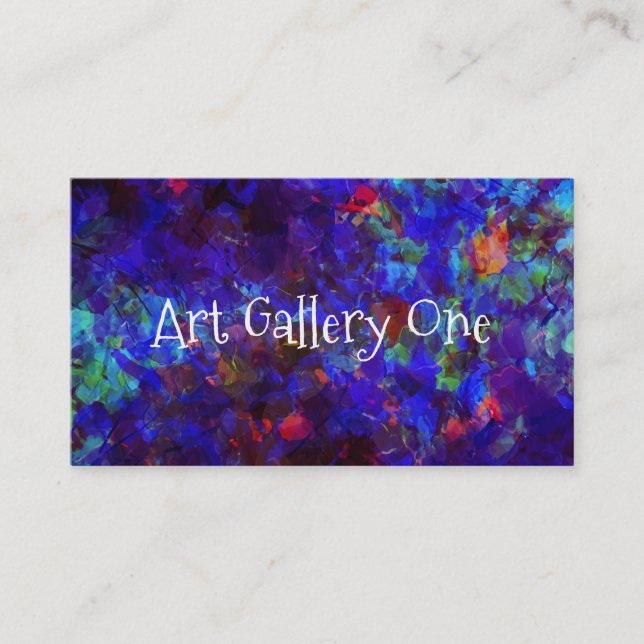 Tarjetas del perfil de la galería de arte (Anverso)