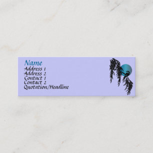 Tarjetas del perfil de la luna azul