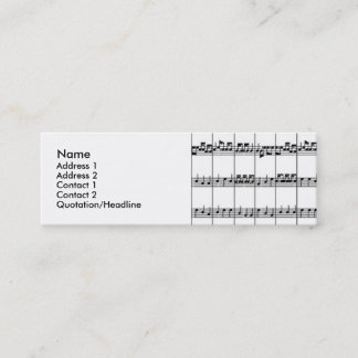 Tarjetas del perfil de la música