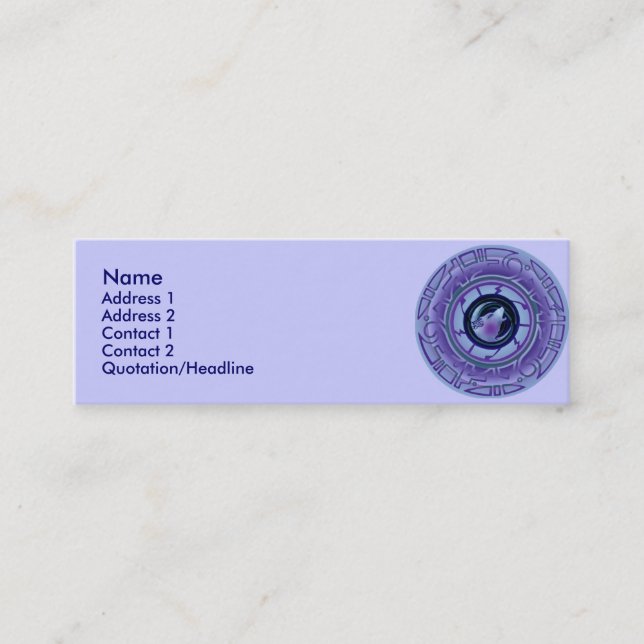 Tarjetas del perfil de la noche de Inez (Anverso)