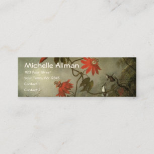 Tarjetas del perfil de las flores y de los