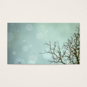Tarjetas del perfil del cielo y del árbol