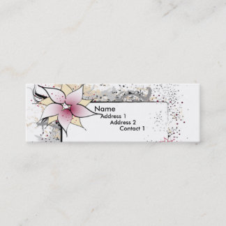 Tarjetas del perfil del diseño floral