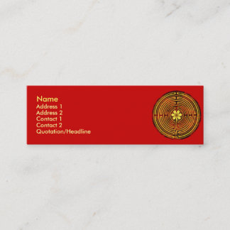 Tarjetas del perfil del fuego del laberinto de