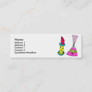 Tarjetas del perfil del lápiz labial y del esmalt