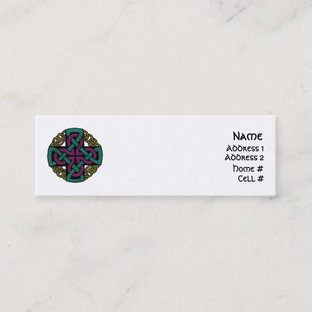 Tarjetas del perfil del medallón (Anverso)