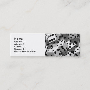 Tarjetas del perfil personal de los dados