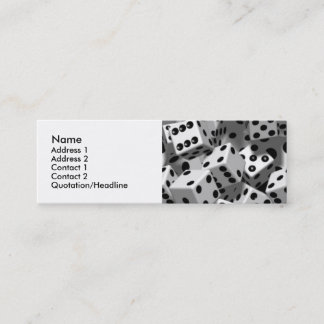 Tarjetas del perfil personal de los dados