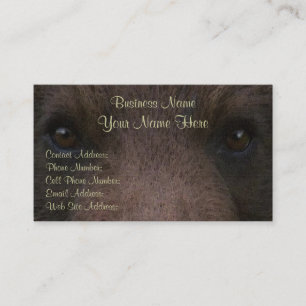 Tarjetas del perfil y de visita del OSO GRIZZLY