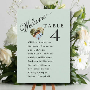 Tarjetas del plan de asiento del Boda fotográfico