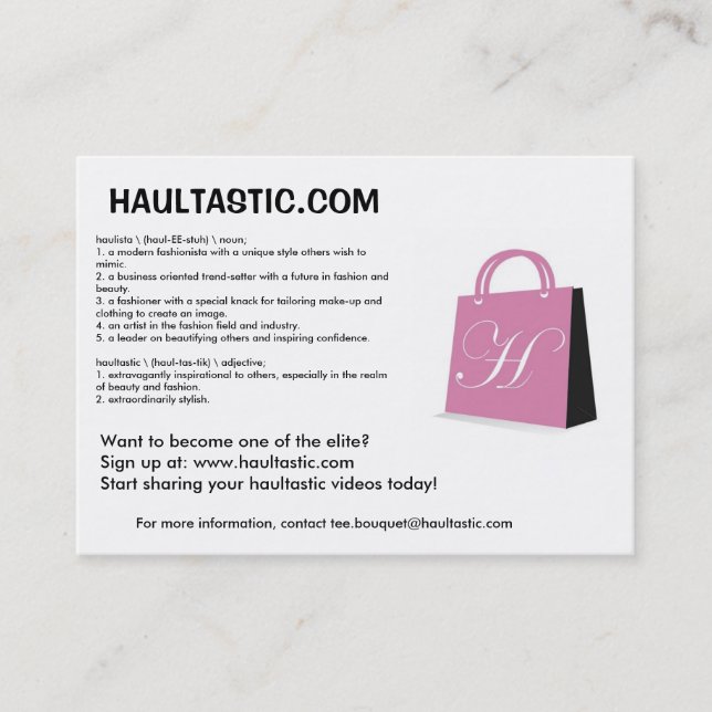 Tarjetas del promo de Haultastic (Anverso)