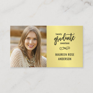 Tarjetas del Relieve metalizado dorado de la foto
