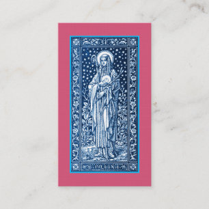Tarjetas del rezo o de visita de Juliana