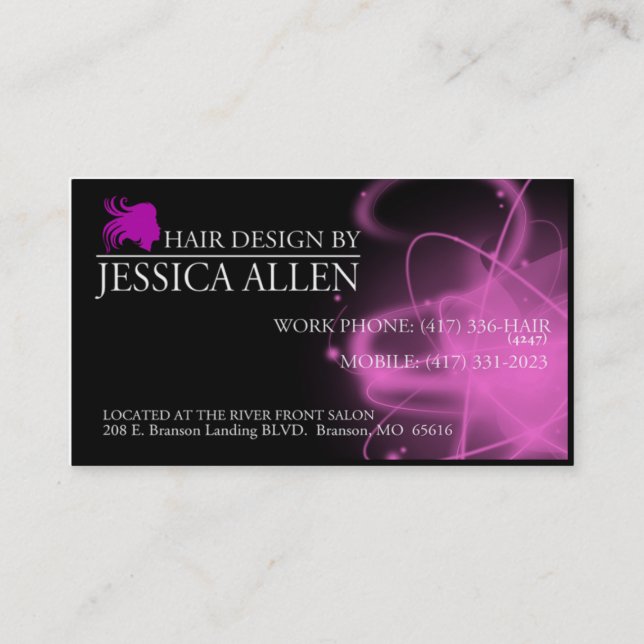 Tarjetas del salón de Jessica (Anverso)