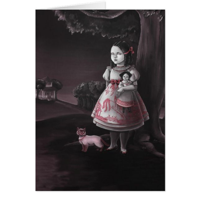 Tarjetas del sauce rojo (Frente)