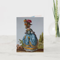 Tarjetas del siglo XVIII del saludo/de nota del ~
