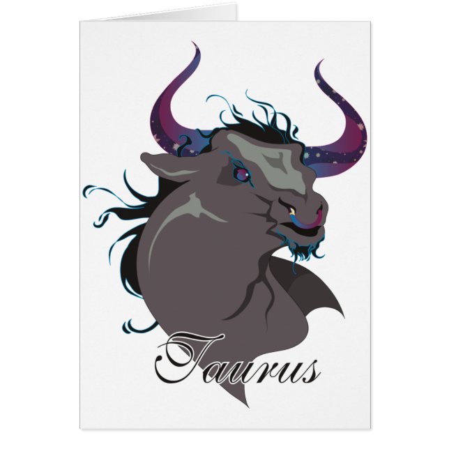 Tarjetas del tauro de la luz de las estrellas (Frente)